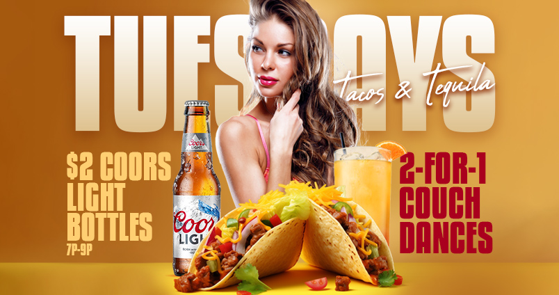 Tacos & Tequila Tuesdays at Cheerleaders Club