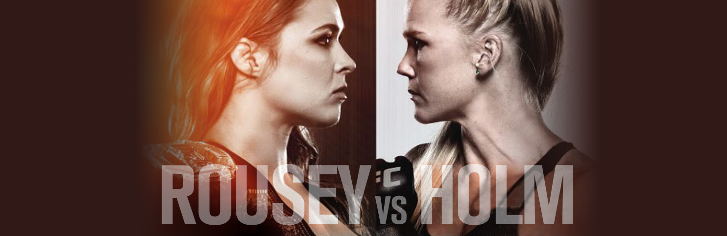 Rousey vs. Holm at Cheerleaders New Jersey